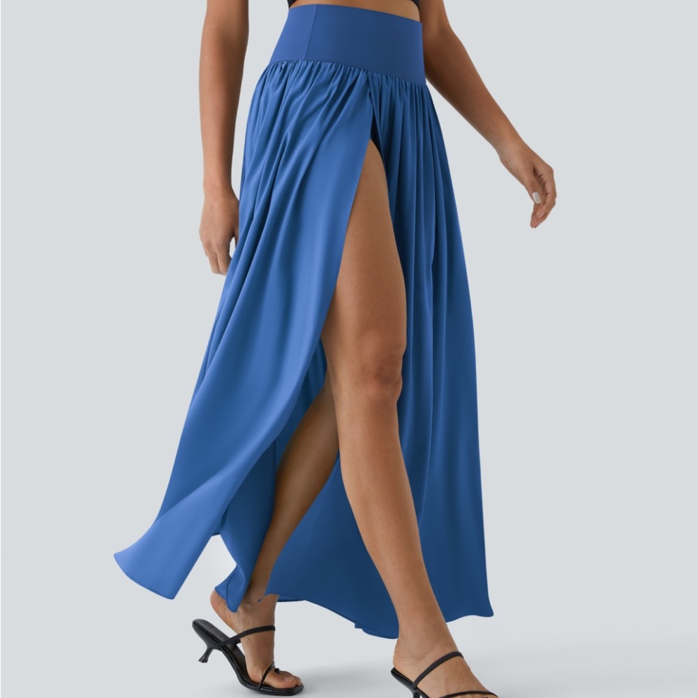 HALARA Blue Maxi Skirt